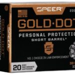 Speer Gold Dot Short Barrel Handgun Ammunition .38 Spl (+P) 135 gr HP 860 fps 20/ct 1 https3A2F2Fmedia.chattanoogashooting.com2Fimages2Fproduct2FSP23921GD2FSP23921GD