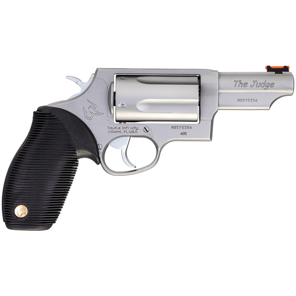 Taurus Judge Handgun 45 Colt/410 ga. 5rd Capacity 3" Barrel Stainless Finish 3 Taurus Judge Handgun 45 Colt/410 ga. 5rd Capacity 3" Barrel Stainless Finish