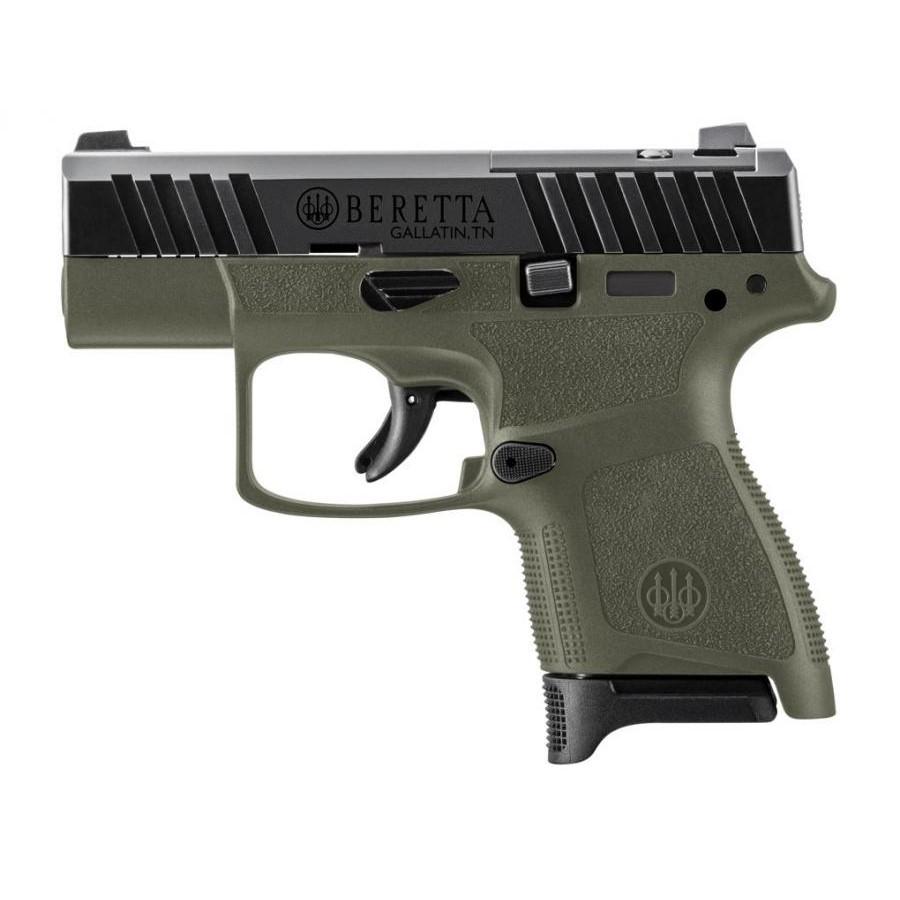 Beretta APX A1 Carry Handgun 9mm Luger 8rd Magazine 3" Barrel OD Green with Black Slide 3 Beretta APX A1 Carry Handgun 9mm Luger 8rd Magazine 3" Barrel OD Green with Black Slide
