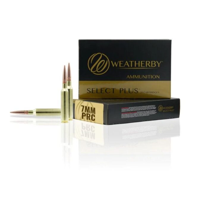 Weatherby Select Plus Rifle Ammunition 7mm PRC 177gr Hammer Custom 2925 fps 20/ct