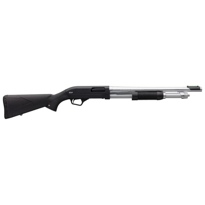 Winchester SXP Marine Defender Shotgun 12ga 3" Chamber 5rd Capacity 18" Matte Chrome Barrel Black Synthetic Stock