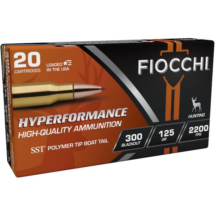Fiocchi Hyperformance Hunt SST Rifle Ammunition .300 Blackout 125gr PT 2200 fps 25/ct 3 Fiocchi Hyperformance Hunt SST Rifle Ammunition .300 Blackout 125gr PT 2200 fps 25/ct
