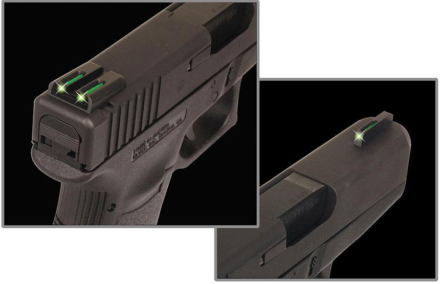 Truglo TFO Tritium/Fiber-Optic Day/Night Sights Fit Novak 1911 .260/.500 - Front Green/Rear Green 3 Truglo TFO Tritium/Fiber-Optic Day/Night Sights Fit Novak 1911 .260/.500 - Front Green/Rear Green