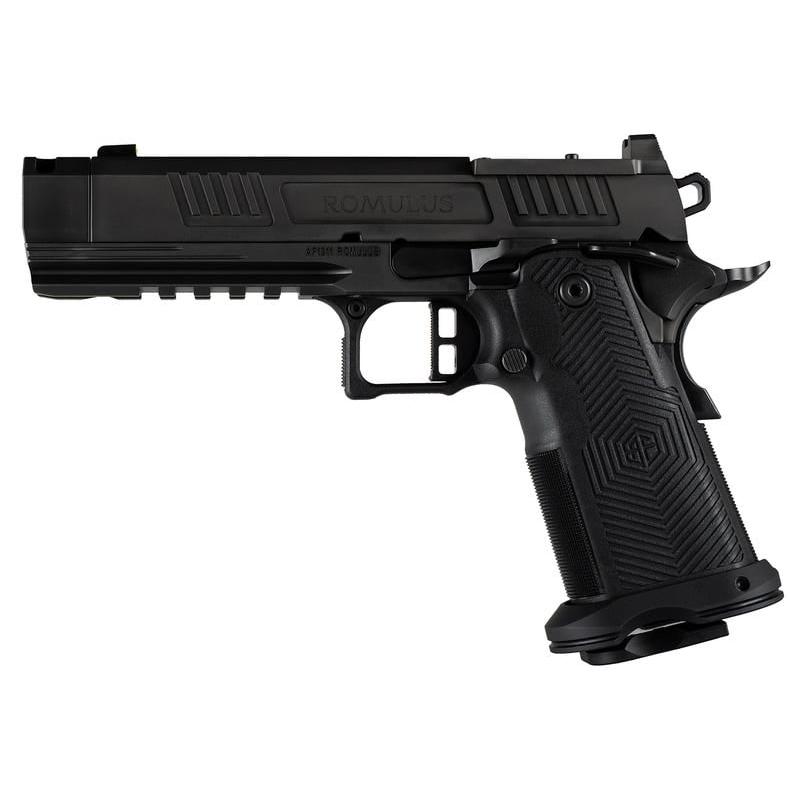 Alpha Foxtrot AF1911-Romulus MOS Adapter Handgun 9mm Luger 10rd Magazines(2) 4.25" Comp Bull Barrel DLC Black 3 Alpha Foxtrot AF1911-Romulus MOS Adapter Handgun 9mm Luger 10rd Magazines(2) 4.25" Comp Bull Barrel DLC Black