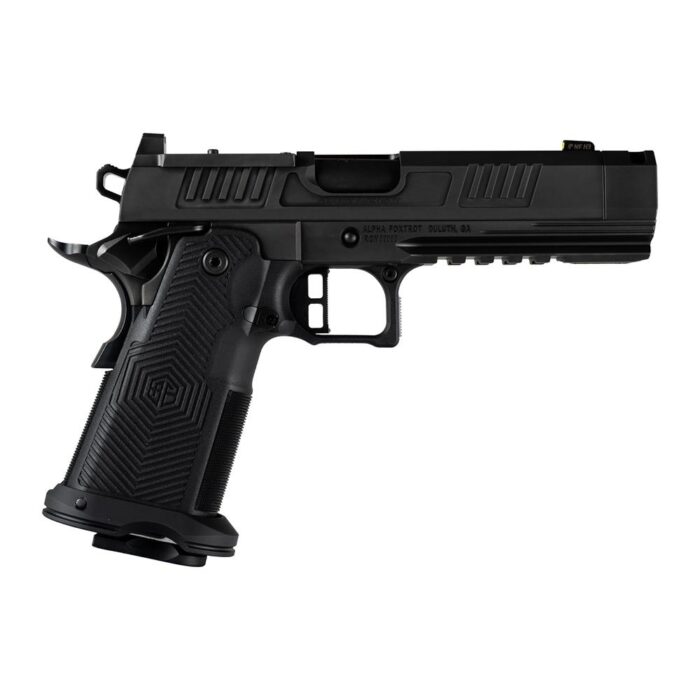 Alpha Foxtrot AF1911-Romulus Handgun 9mm Luger 17rd (1) and 20rd (1) Magazines 4.25" Compensated Threaded Barrel Black MOS Cut