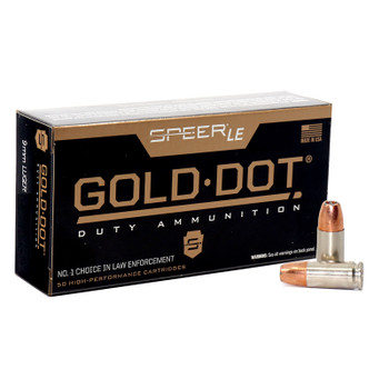 CCI GOLD DOT 9MM 124GR GDHP 50RD BX 1000RD CASE 3 CCI GOLD DOT 9MM 124GR GDHP 50RD BX 1000RD CASE