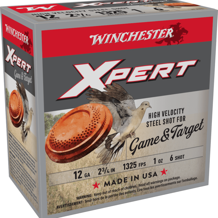 WINCHESTER XPERT 12GA 2-3/4" 1OZ #6 STEEL SHOTSHELL 25RD/250RD