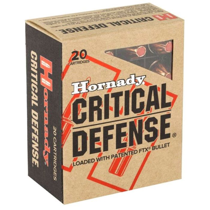 HORNADY CRITICAL DEFENSE 45ACP 185GR FTX 20RD BX 200RD CASE