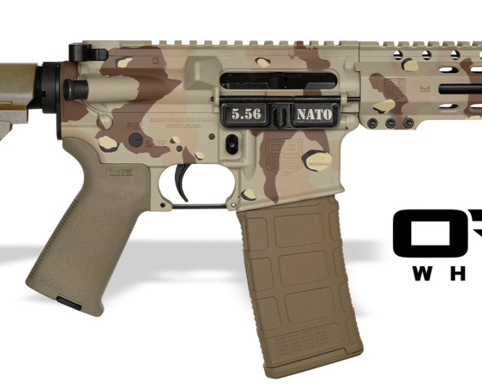 DIAMONDBACK DB15 5.56 CHOCOLATE CHIP 7" PISTOL 6" M-LOK RAIL W/SBA3 BRACE ORION EXCLUSIVE