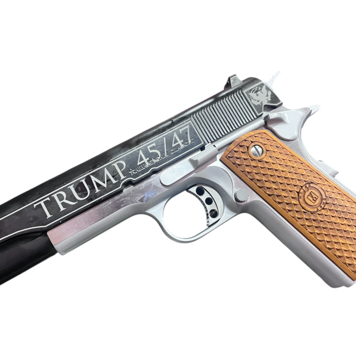 AMERICAN CLASSIC TROPHY 1911 45ACP 5" TRUMP GOLDEN ERA BLACK/SILVER 8RD