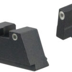 AmeriGlo GL349 Optic Compatible Sight Set for Glock 3XL Tall Green Tritium White Outline Front Sight-Green Tritium White Outline Rear Sight 1 100825