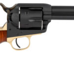 Taylors & Company 550430 Old Randall 357 Mag Caliber with 4.75" Barrel, 6rd Capacity Cylinder, Overall Blued Finish Steel & Walnut Navy Size Grip 2 121385