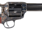 Taylors & Company 550811 Smoke Wagon 357 Mag Caliber with 5.50" Blued Finish Barrel, 6rd Capacity Blued Finish Cylinder, Color Case Hardened Finish Steel Frame & Checkered Walnut Grip 1 121393
