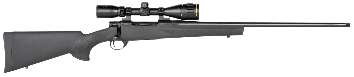 Howa HGP27MMB M1500 Gamepro Gen2 7mm Rem Mag 3+1 24" Threaded Barrel, Blued Metal Finish, Black Fixed Hogue Pillar-Bedded Overmolded Stock, Includes GamePro 4-12x40mm Scope