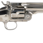Taylors & Company 550670 Schofield Top Break 45 Colt (LC) Caliber with 5"Barrel, 6rd Capacity Cylinder, Overall Nickel-Plated Finish Steel & Walnut Grip 1 134595