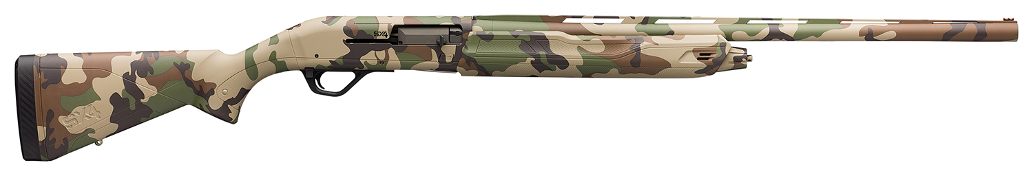 Winchester Repeating Arms 511289392 SX4 Waterfowl Hunter 12 Gauge 28" 4+1 3" Woodland Camo Fixed Textured Grip Paneled Stock Right Hand (Full Size) Includes 3 Chokes