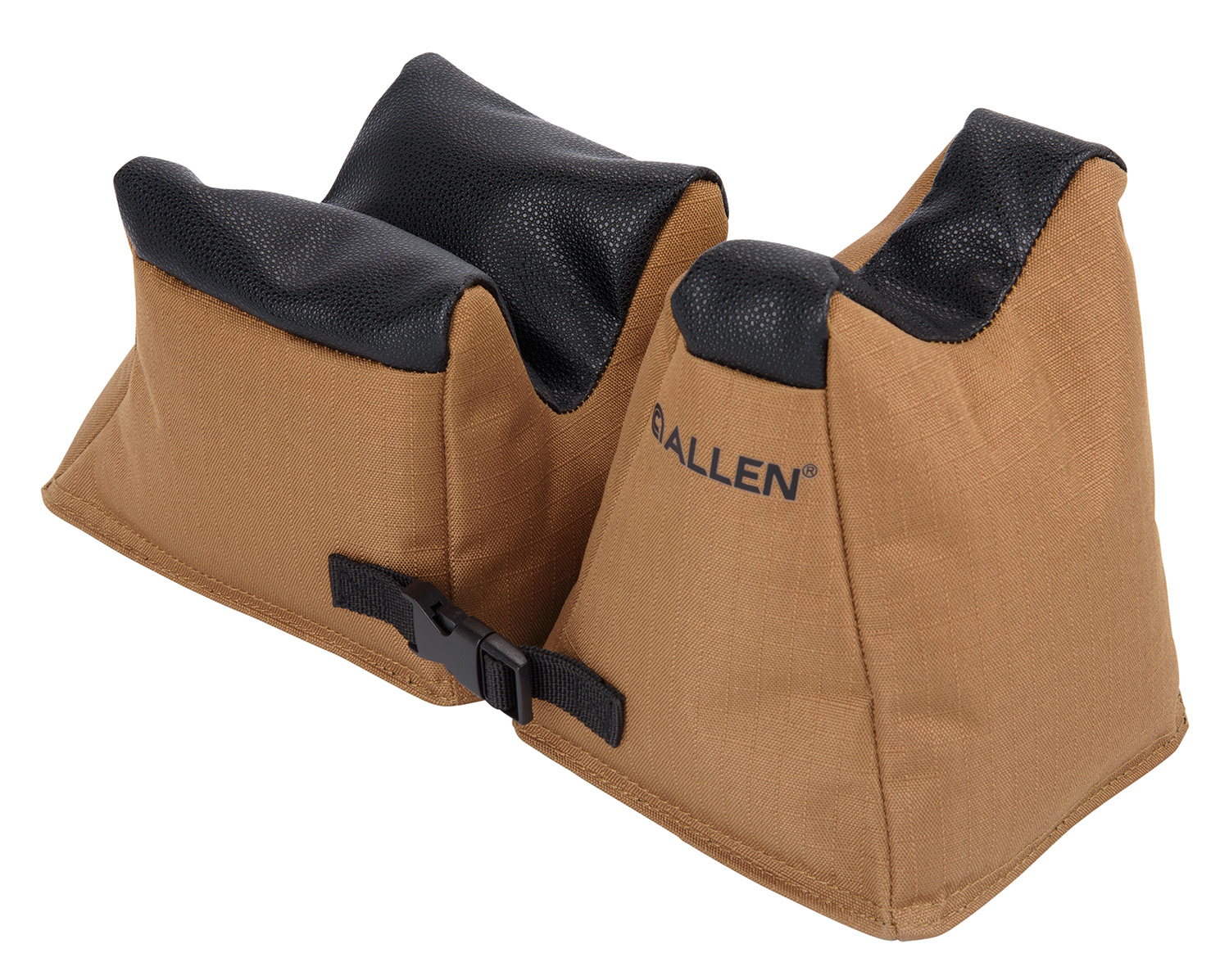 Allen 18411 X-Focus Combo Prefilled Front and Rear Bag, Coyote w/Black Accents Ripstop Polyester, Tacky Grip Bottom Weighs 5.10 lbs., 11.50" L x 5.50" H