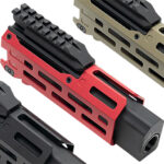 Strike Industries CEVOHG6RED Strike 6" M-Lok Red Aluminum with Faux Suppressor for CZ Scorpion EVO (7.72" Barrel Length) 2 144022