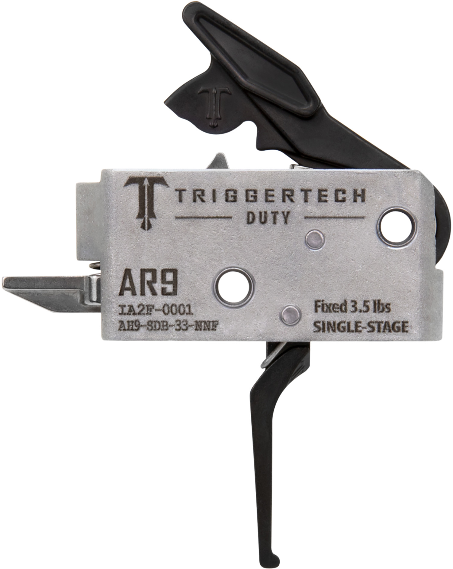 TriggerTech AH9SDB33NNF Duty Flat Trigger Single-Stage 3.50 lbs Draw Weight Fits AR-9 3 TriggerTech AH9SDB33NNF Duty Flat Trigger Single-Stage 3.50 lbs Draw Weight Fits AR-9