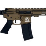 Great Lakes Firearms GL15223SSPBRZ AR-15 Pistol 223 Wylde 30+1 7.50" Stainless Barrel, Bronze Rec, 7" M-LOK Handguard, Buffer Tube (No Brace), Black A2 Grip 1 156861