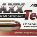 MaxxTech PTGB45B Brass Pistol 45ACP 230gr Full Metal Jacket 50 Per Box/10 Case 1 159826