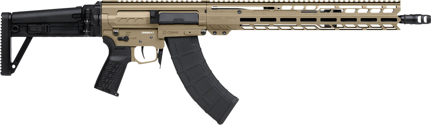 CMMG 86AD60BCT Dissent MK47 7.62x39mm 30+1 (2) 16.10", Coyote Tan Rec/15" M-Lok Handguard, Side Charging Handle, Black Side Folding Stock & Zeroed Grip, Muzzle Brake, 60/90 Ambi Safety, Adj. Gas Block 3 CMMG 86AD60BCT Dissent MK47 7.62x39mm 30+1 (2) 16.10", Coyote Tan Rec/15" M-Lok Handguard, Side Charging Handle, Black Side Folding Stock & Zeroed Grip, Muzzle Brake, 60/90 Ambi Safety, Adj. Gas Block