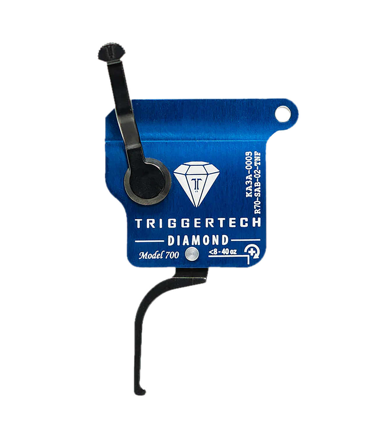 TriggerTech R70SAB02TNF Diamond  Black Flat Straight Fits Remington 700 Right Hand