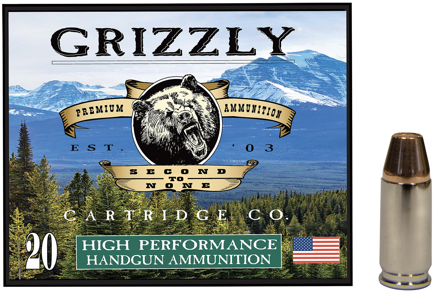 Grizzly Ammo GC9M+P19mm+P Luger 124gr Full Metal Jacket Flat Point 20 Per Box/10 Case 3 Grizzly Ammo GC9M+P19mm+P Luger 124gr Full Metal Jacket Flat Point 20 Per Box/10 Case