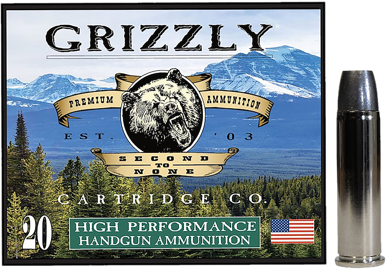 Grizzly Ammo GC357M14 357Mag 200gr Wide Long Nose Gas Check 20 Per Box/10 Case 3 Grizzly Ammo GC357M14 357Mag 200gr Wide Long Nose Gas Check 20 Per Box/10 Case