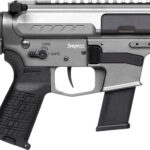 CMMG 45A150FTNG Banshee FE MkG 45 ACP 13+1 5" Black Nitride Threaded Barrel, M-LOK Handguard, Titanium Cerakote Aluminum Receiver w/Picatinny Rail, Black Polymer CMMG RipBrace, CMMG Zeroed Grip 1 184133