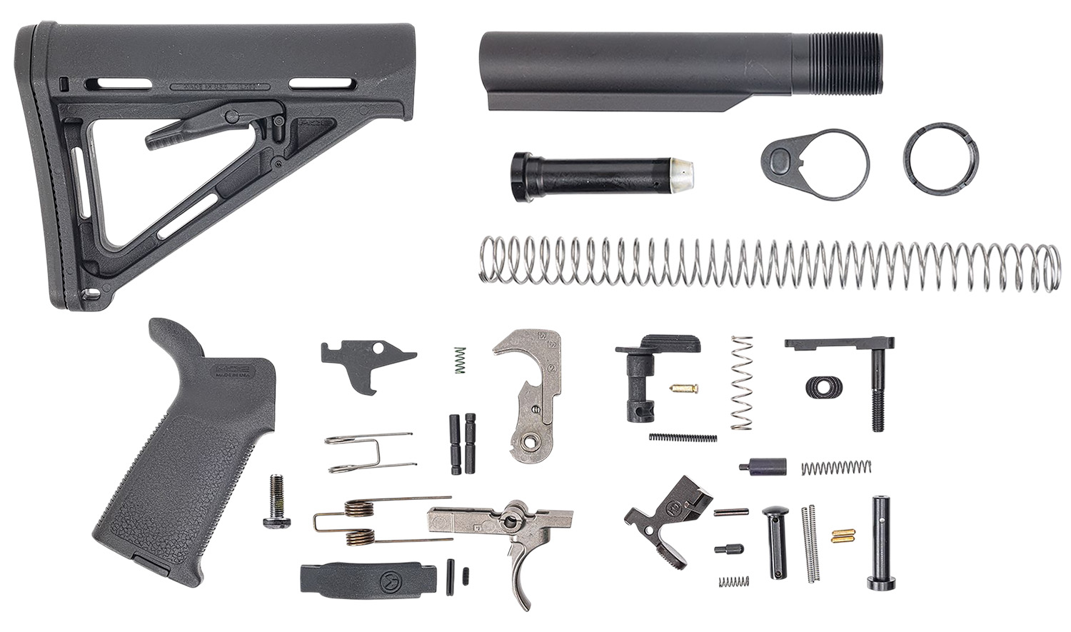 Dpms Panther Arms DP51655109854 MOE PPT Lower Build Kit AR-15 Includes Black Magpul Grip & Magpul MOE Black Stock