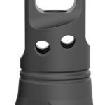 Breek Arms BRK4333 Echo Single Port Muzzle Brake Black Nitride Steel 1/2"x28 Threads 9mmLuger Compatible w/ Breek-LOK 3QD 1 187670