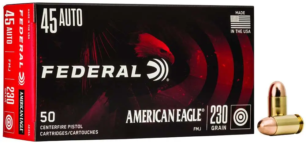 FEDERAL 45 AUTO 230GR FMJ 50 RD/BX 20 BX/CS