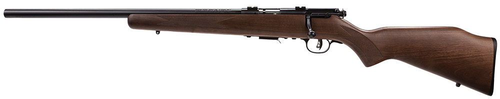 Savage Arms 96717 93R17 GLV Full Size 17 HMR 5+1 21" Matte Black Heavy Varmint Barrel, Matte Black Drilled & Tapped Carbon Steel Receiver, Satin Hardwood Fixed Stock, Left Hand