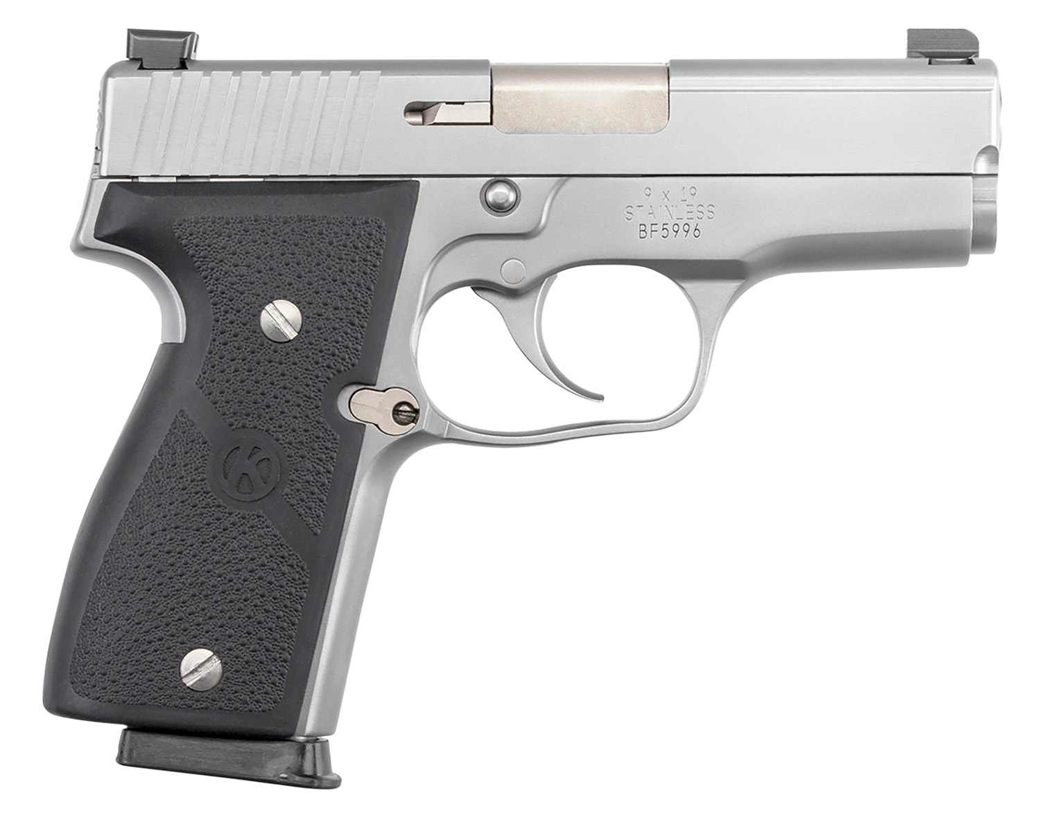 Kahr Arms K9093NA K 9mm Luger Caliber with 3.50" Barrel, 7+1 Capacity, Overall Matte Stainless Steel Finish, Serrated Slide, Textured Wraparound Black Polymer Grip & TruGlo Night Sights 3 Kahr Arms K9093NA K 9mm Luger Caliber with 3.50" Barrel, 7+1 Capacity, Overall Matte Stainless Steel Finish, Serrated Slide, Textured Wraparound Black Polymer Grip & TruGlo Night Sights