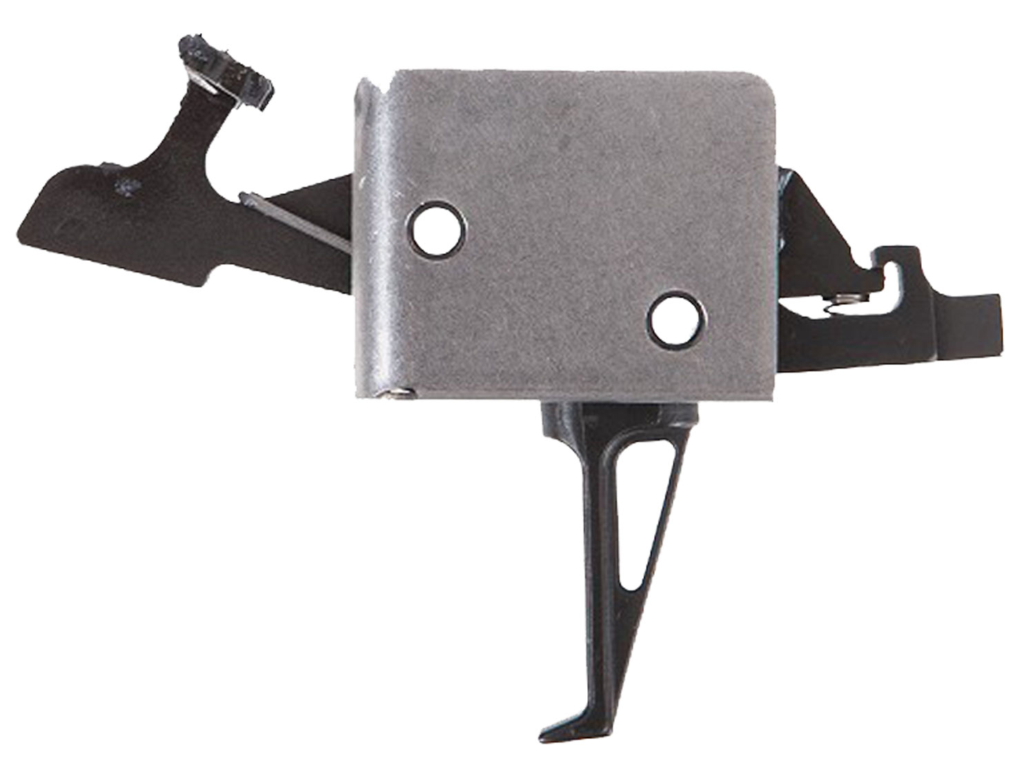 CMC Triggers 93504 Drop-In  Two-Stage Flat Trigger w/ 2-4 lbs Draw Weight & Black/Silver Finish