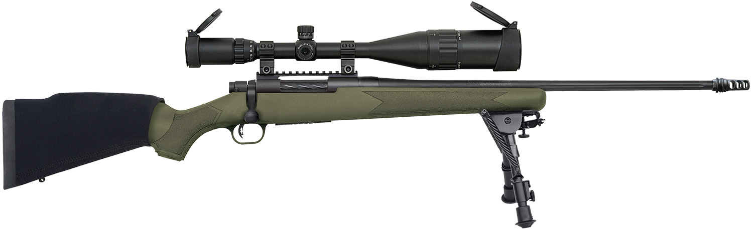 Mossberg 27924 Patriot Night Train 308 Win Caliber with 5+1 Capacity, 22" Threaded/Fluted Barrel, Matte Blued Metal Finish & OD Green Synthetic Stock Right Hand (Full Size) Includes 6-24x50mm Scope 3 Mossberg 27924 Patriot Night Train 308 Win Caliber with 5+1 Capacity, 22" Threaded/Fluted Barrel, Matte Blued Metal Finish & OD Green Synthetic Stock Right Hand (Full Size) Includes 6-24x50mm Scope