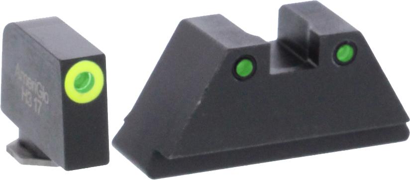 Green Tritium LimeGreenLumi Rnd Outline .315/Black .394 for Glock Tall Supp 3 Green Tritium LimeGreenLumi Rnd Outline .315/Black .394 for Glock Tall Supp