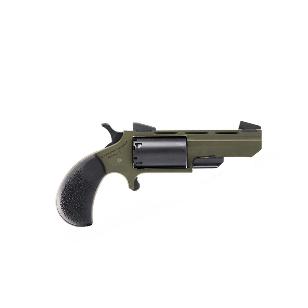 NAA Green Huntsman Handgun .22 WMR 5rd Capacity 2" Barrel OD Green/Black 3 NAA Green Huntsman Handgun .22 WMR 5rd Capacity 2" Barrel OD Green/Black