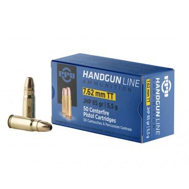 PPU Handgun Ammunition 7.62mm Tokarev 85 gr JHP 1675 fps 50/ct 3 PPU Handgun Ammunition 7.62mm Tokarev 85 gr JHP 1675 fps 50/ct