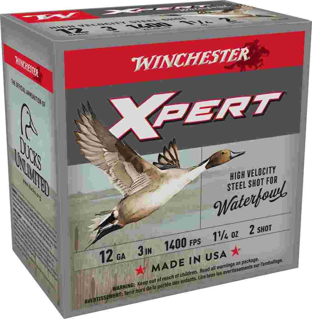 Winchester Xpert High-Velocity Steel Shotshells 12 ga 3" 1-1/4 oz 1400 fps #2 25/ct