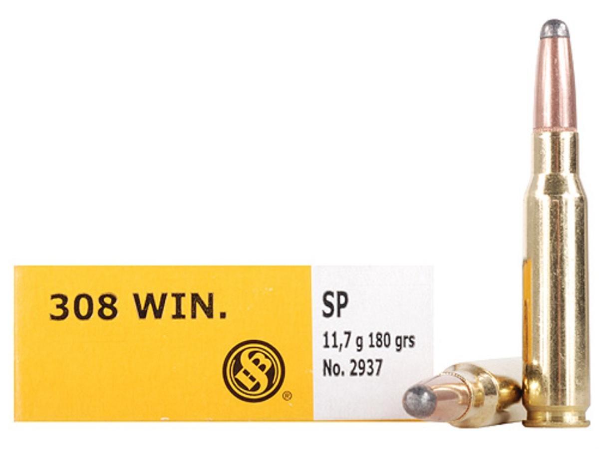 Sellier & Bellot Rifle Ammunition .308 Win 180 gr SP - 20/box 3 Sellier & Bellot Rifle Ammunition .308 Win 180 gr SP - 20/box