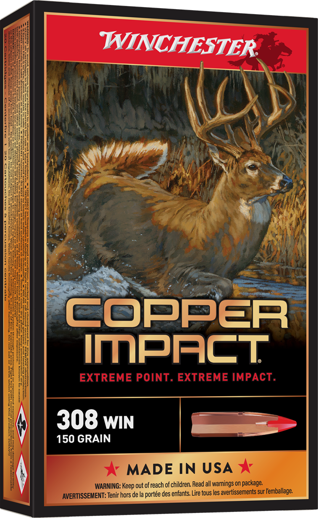 WINCHESTER COPPER IMPACT 308WIN 150G LF 20RD BX 200RD CASE