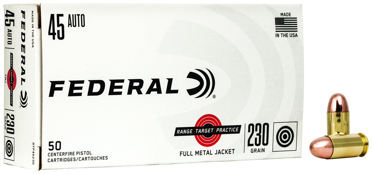 Federal RTP45230 Range & Target 45ACP 230gr Full Metal Jacket 50 Per Box/20 Case 3 Federal RTP45230 Range & Target 45ACP 230gr Full Metal Jacket 50 Per Box/20 Case