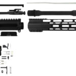 TacFire SSRK556LPK Lower Parts Kit Unassembled Rifle Kit 223 Rem/5.56x45mm NATO AR Platform Aluminum 1/2"-28 tpi 2 113836 1