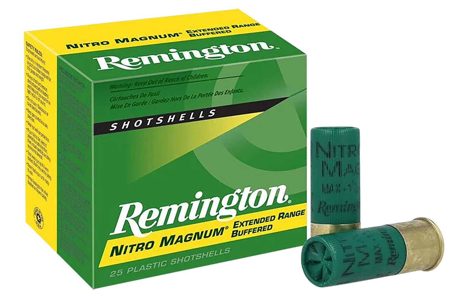 Remington Ammunition 26682 Nitro Magnum  12Gauge 3" 1 7/8oz 2Shot 25 Per Box/10 Case
