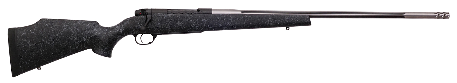 Weatherby MAM01N300WR8B Mark V Accumark 300 Wthby Mag 3+1 26" Barrel, Graphite Black Cerakote Finish, Gray Webbed Black Fixed Monte Carlo Stock