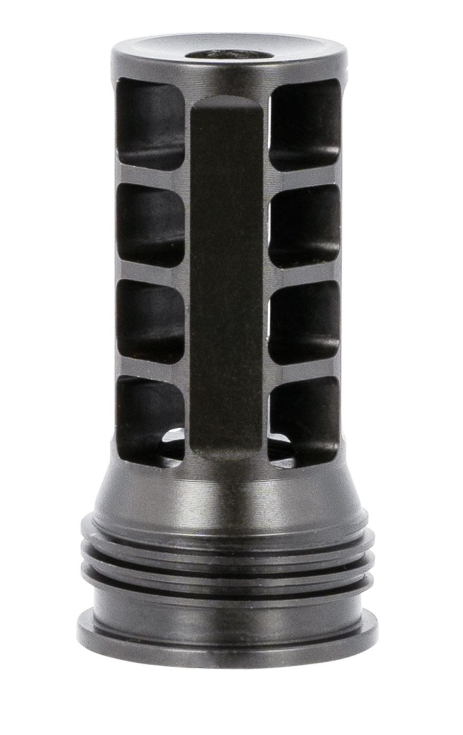 Huxwrx 1574 QD 762 Muzzle Brake Black with 5/8"-24 tpi Threads, 2.30" OAL & 1.20" Diameter for 30 Cal AR-Platform