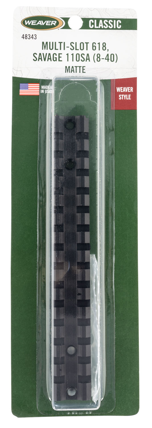 Weaver Mounts 48343 Multi-Slot Base 618 Black Savage 110 Short Action 3 Weaver Mounts 48343 Multi-Slot Base 618 Black Savage 110 Short Action