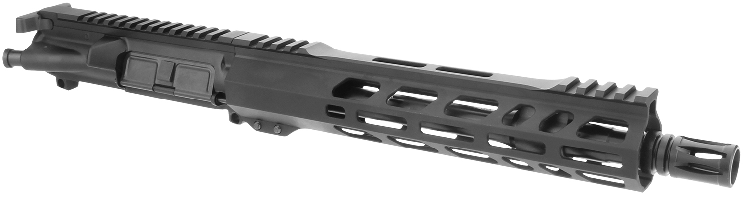 TacFire BU-556-10 Pistol Upper Assembly  5.56x45mm NATO Caliber with 10" Black Nitride Barrel, Black Anodized 7075-T6 Aluminum Receiver & M-LOK Handguard for AR-Platform  Includes Bolt Carrier Group